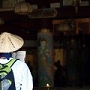 読経中。
