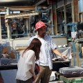流石何度か来ているなすびさん。花澄さんに解説中。