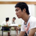 三枝さんの真剣なまなざし
