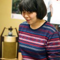 テイクを重ね、ようやく笑みが