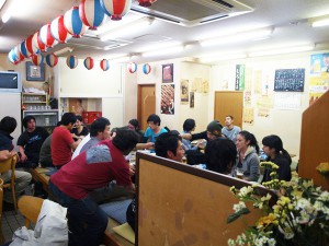 29日の打ち上げにて。