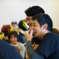 楽しく会話。