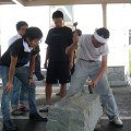 ロケ地見学：加工作業