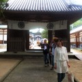 お寺の前にある展望台へ