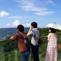 屋島をバックに