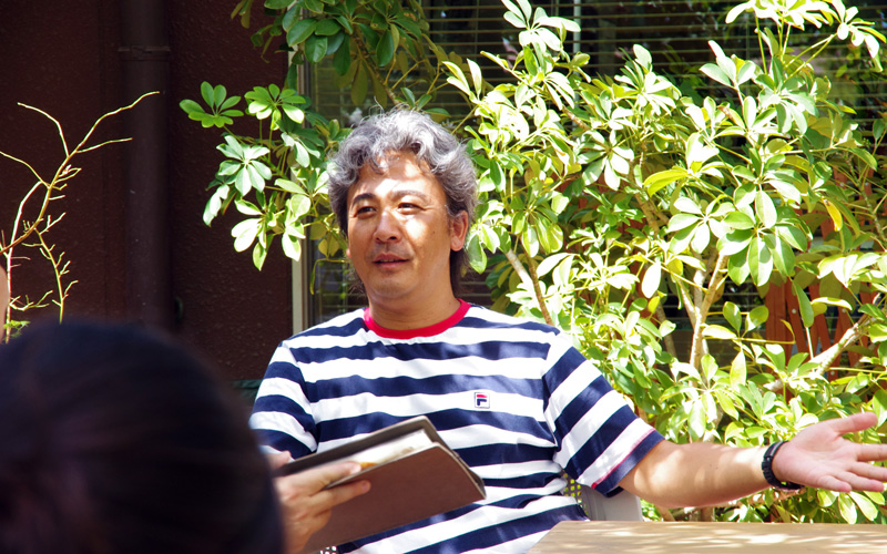 『cafe DUCE』オーナーさん。お邪魔しました。