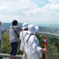 お遍路さんと一緒に景色を楽しむ
