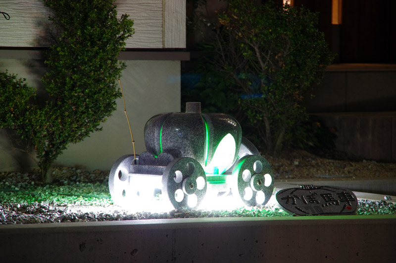 カボチャの馬車。ライティングがキレイでした