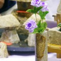 斑が面白い一輪挿し