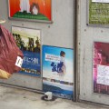 沢山の映画ポスターの中に、もちろん『紲』のポスターも。