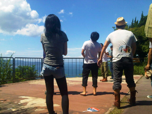 屋島山登頂！高松の街並みと瀬戸の海と空
