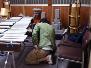 セッティング中